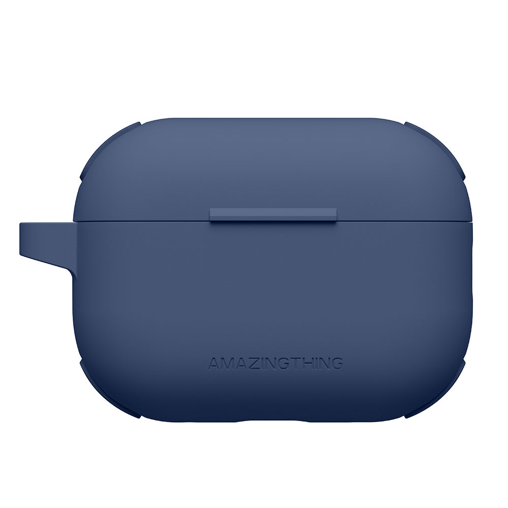 Airpods Pro 2 Uyumlu Amazingthing Airbag Köşe Tasarımlı Omni Serisi Silikon Kapak Lacivert