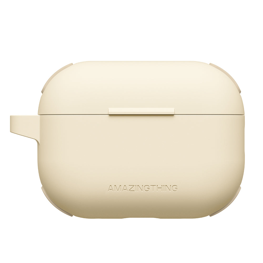 Airpods Pro 2 Uyumlu Amazingthing Airbag Köşe Tasarımlı Omni Serisi Silikon Kapak Desert Titanyum